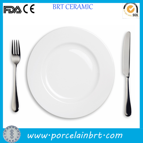 High Quality Restaurant White Steak Plate