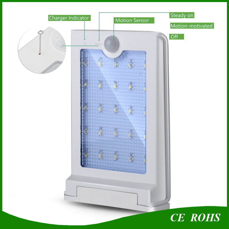 Sensitive Motion Sensorwall Solar LED Light Outdoor Lamp 300lm