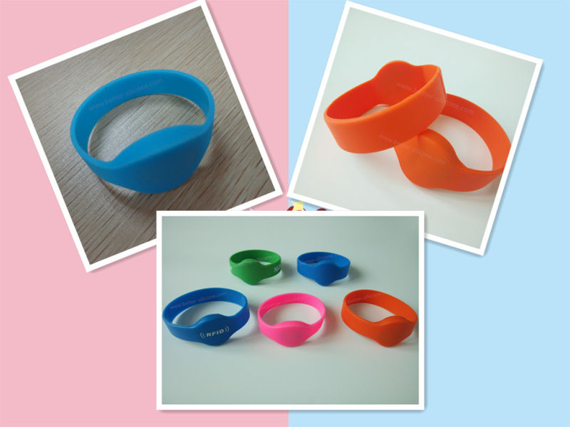 RFID Silicone Rubber Wristbands for Gym