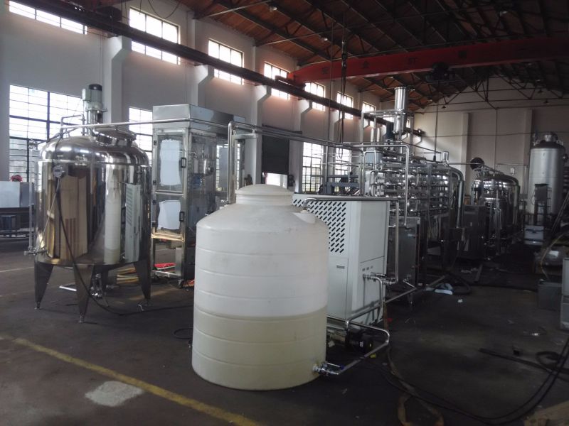 3000bph Pasteurized Milk Processing Line Machinery, Plant with Automatic Top Carton Package
