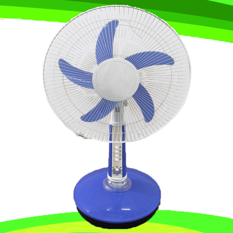 5 Blade 16 Inches AC 110V Stand Table Fan Rechargeable Fan (SB-T5-AC16D)