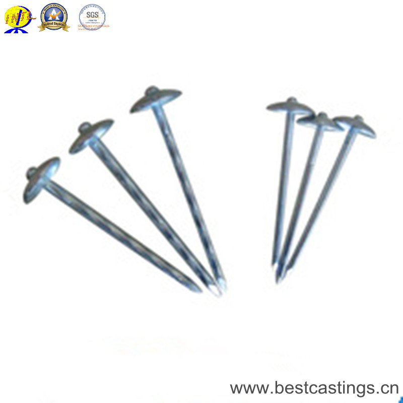 Twisted/Smooth Shank Roofing Nails with Umbrella Head