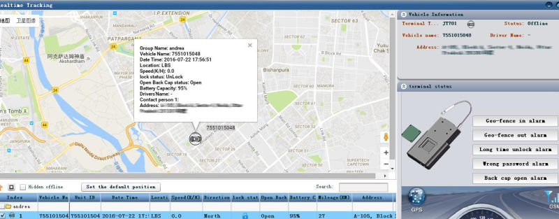 GPS Lock Units with RFID Cards for Unlocking