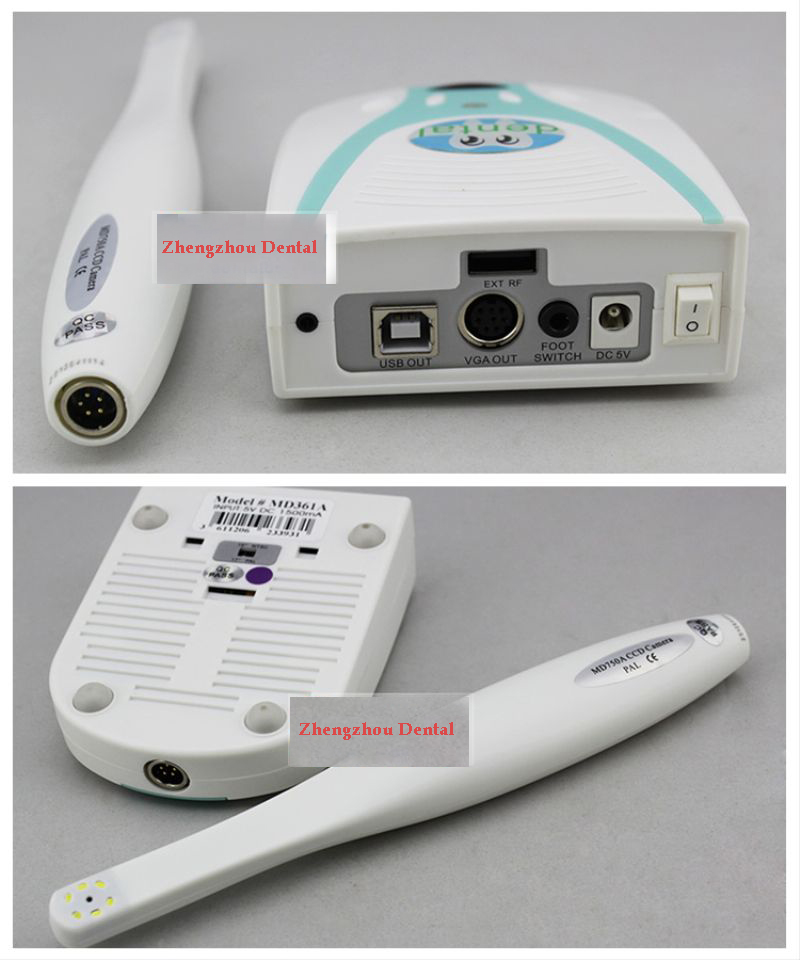 2.0 Mega Pixel Dental USB/VGA Type Wired Intra Oral Camera Dt750+360