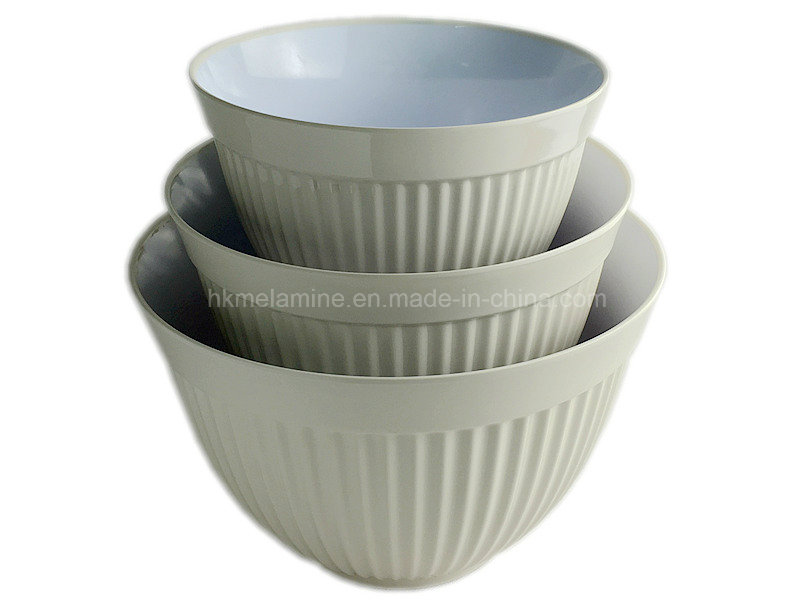 3PCS Melamine Mixing Salad Bowl (BW4609)