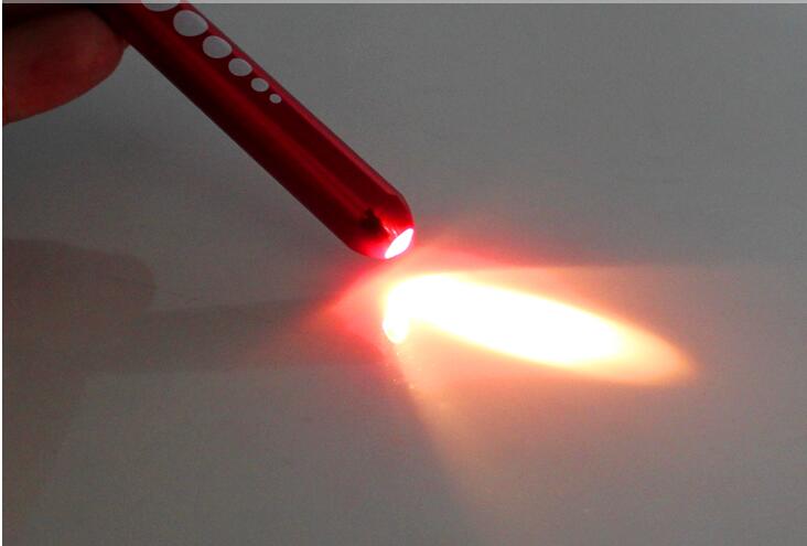 S24 Aluminum Pen Light with Pupil Gauge Doctor Medical Torch Light