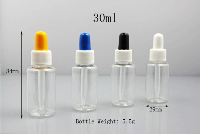 Wholesale 30ml Clear Pet Dropper Bottle