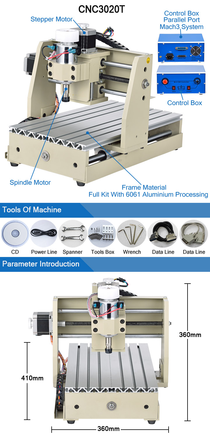 Mini CNC Router Machine for Woodworking Crafts Processing