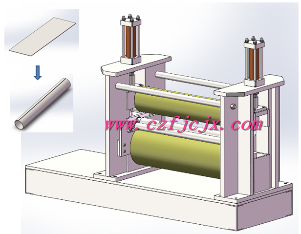 Three Roll Plate Bending Machine