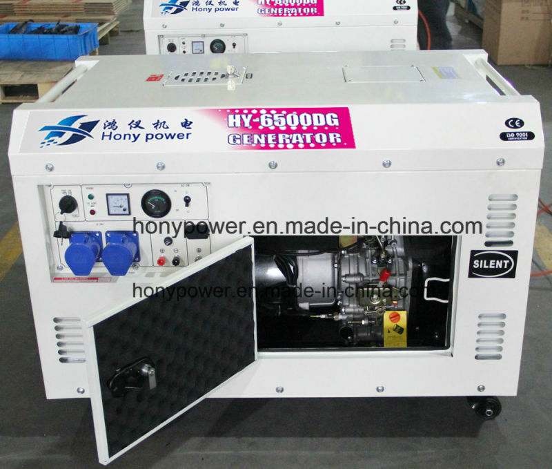 8.5kw Electric Start Silent Diesel Generator with Tires Optional