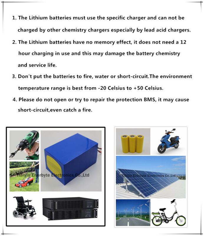 Golf Car/ E-Wheelchair Rechargealbe LiFePO4 Battery Pack 14.8V 80ah