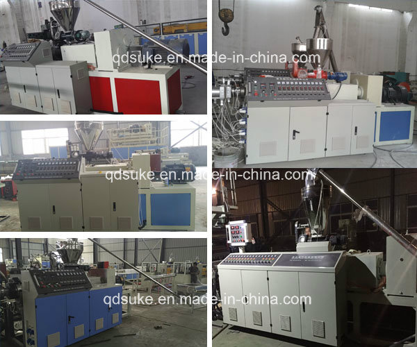 Plastic Conical Twin Double Screw Extruder Machine