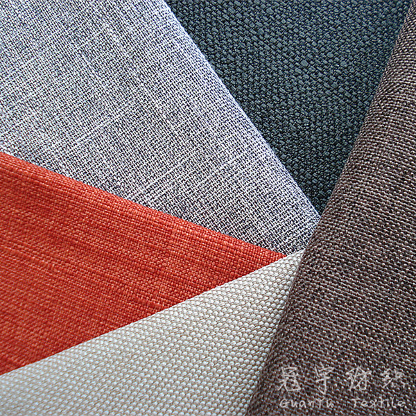 Polyester Linen Fabric for Sofa Home Textile Polyester Fabric