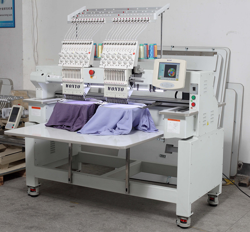 2 Head Computerized Embroidery Machine with Ce & SGS Certificates