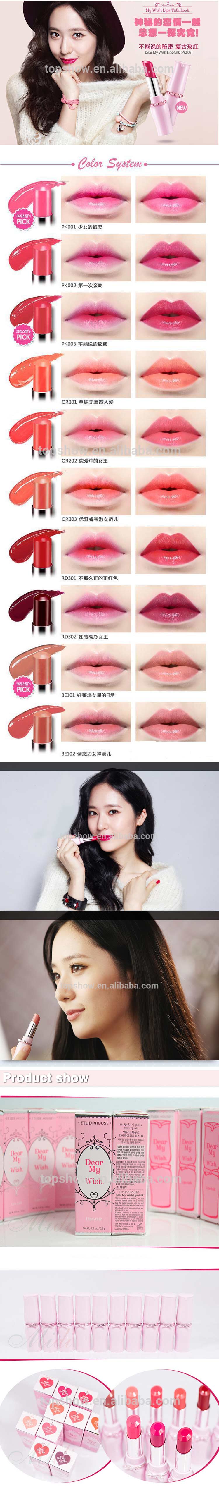 Good Quality! ! ! 2015 Cosmetic Lipsticks Magic Color Lipstick 10colors