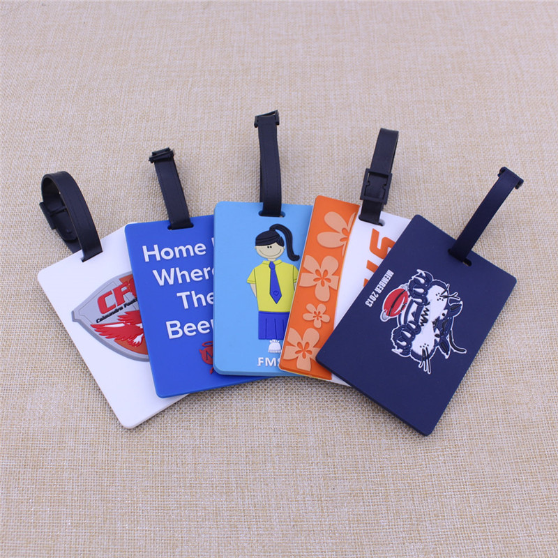 Bulk High Quality Lovely Design Travel Soft PVC Luggage Tag with Logo