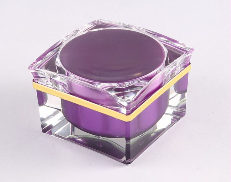 15g 30g 50g Unique Purple Acrylic Face Cream Jar