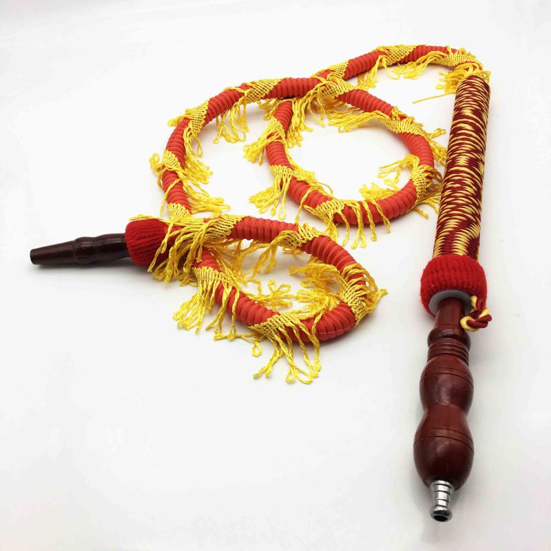1.8m Red Dragon Hookah Shisha Hose with Wooden Mouthpiece (ES-HH-013-3)
