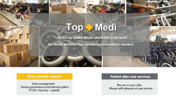 Topmedi Purely Plastic Manual Wheelchair