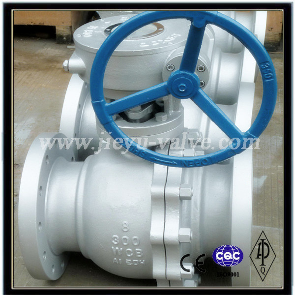 ANSI 300lb Floating Worm Operated Ball Valve