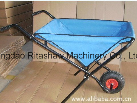 Folding Fabric Handle Tools Garden Sack Cart Wb0400