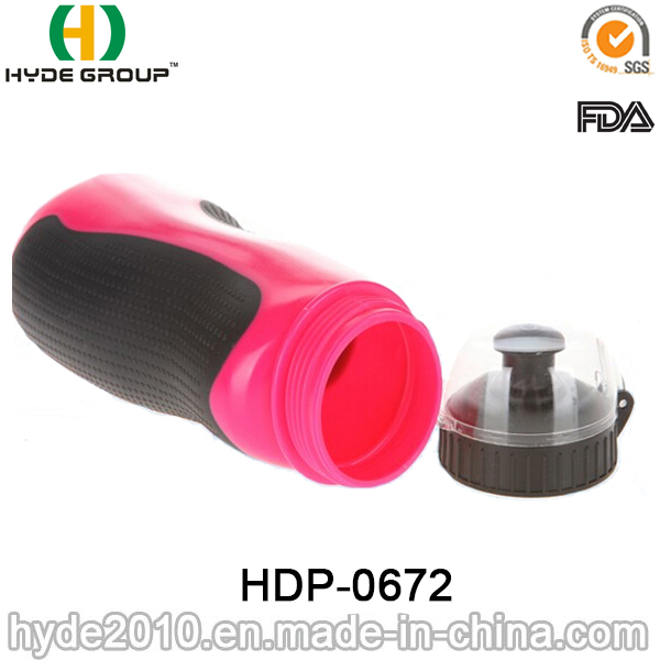 500ml BPA Free Plastic Sport Water Bottle with Straw, PE Plastic Sport Water Bottles (HDP-0672)