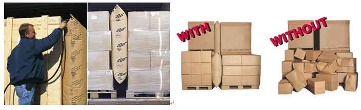 Kraft Paper and PP Woven Dunnage Air Bag for Transport