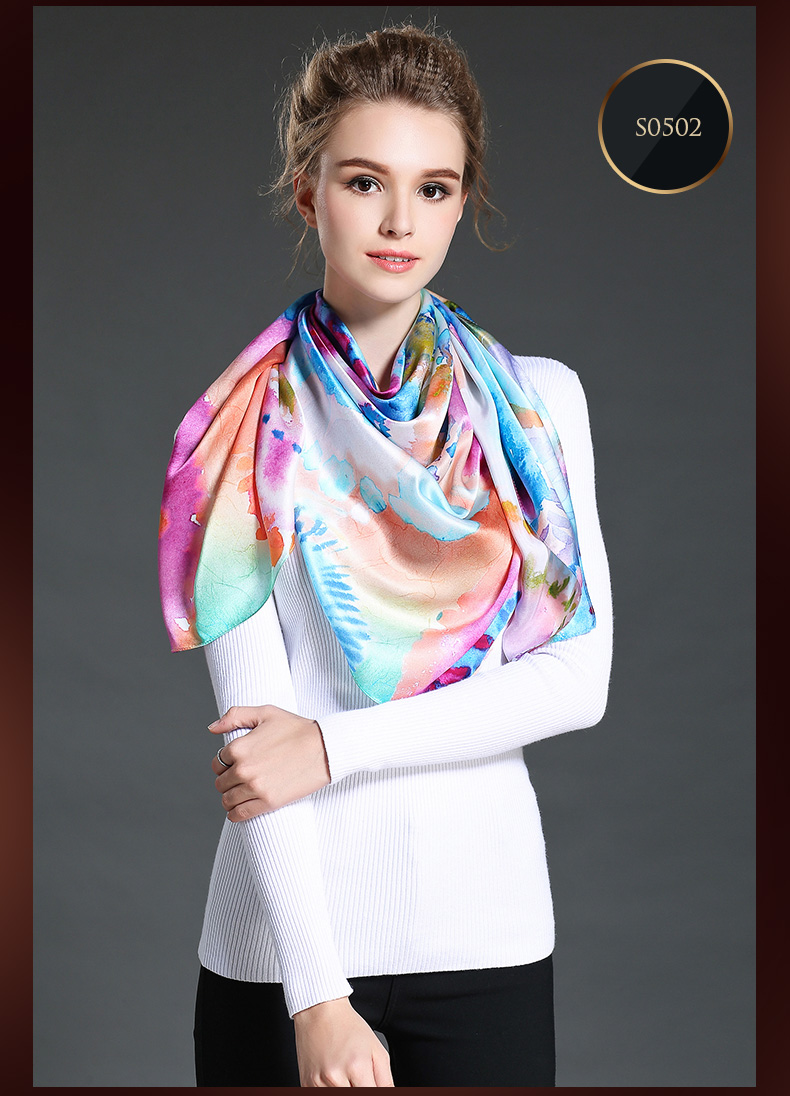 Elegant Digital Printing Women Scarves