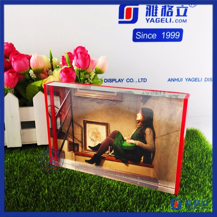 Wholesale Custom Shape Magnetic Acrylic Frame Photo Block