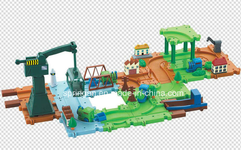 Blocks Game Train Set Track Toy