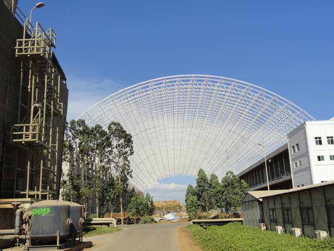 Low Cost Safety Dome Coal Storage of Power Plant