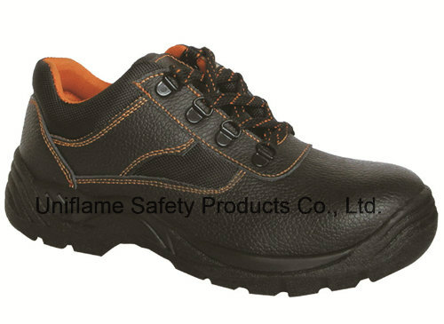 Ufa018 Genuine Leather Safety Footwear PU Injection Industrial Safety Shoes