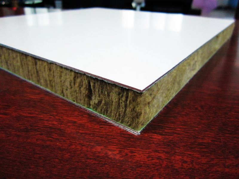 Super Thick Rock Wool Insualted Sandwich Panels Fire Prevention Board