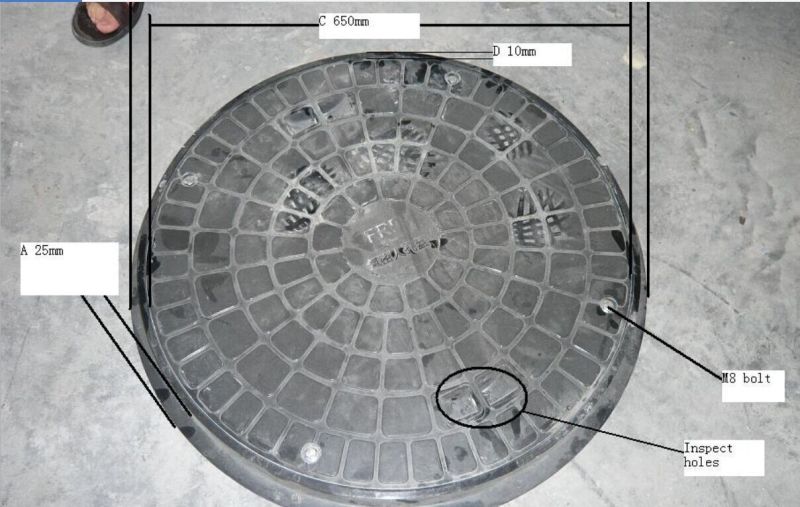 Heavy Duty FRP Composite Material Manhole Cover