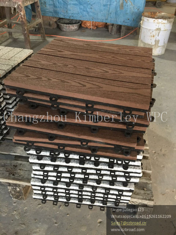 Wood Grain WPC Decking for Garden