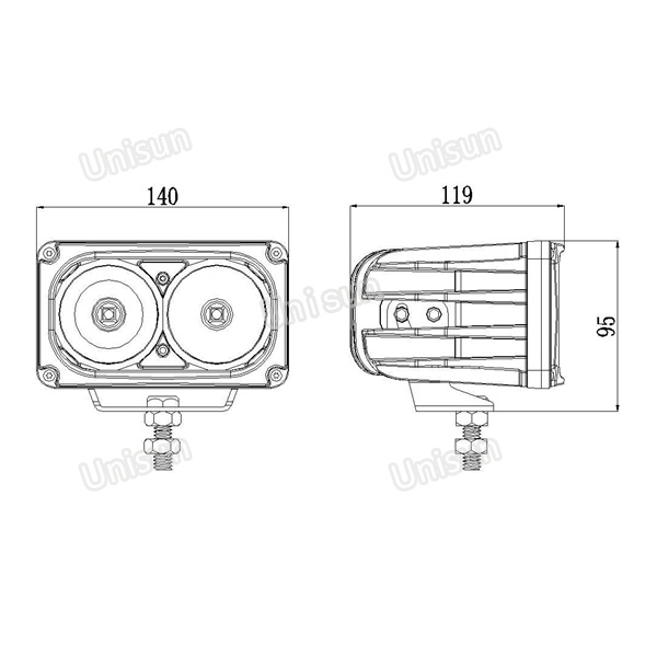 9-60V 30W 6inch CREE LED Motorcycle Headlight