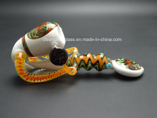 Factory Wholesale! Beautiful Hand Made Heady Glass Pipe Smoking Pipe