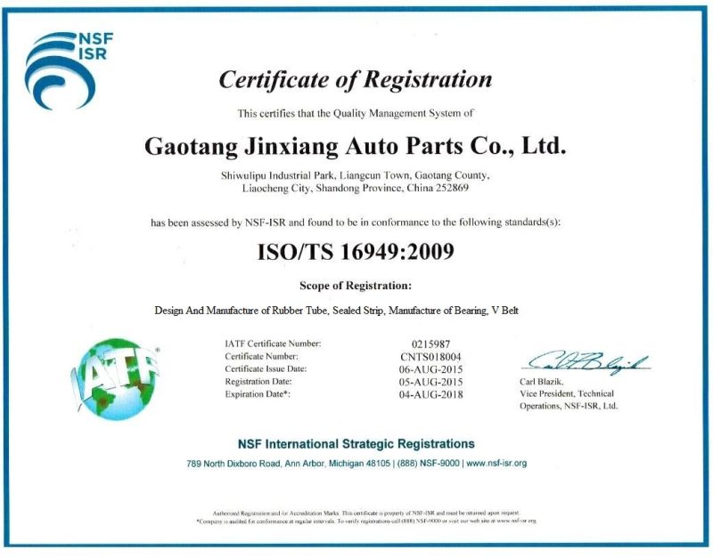 Deep Groove Ball Bearing Produced by Ts16949 Certified Factory