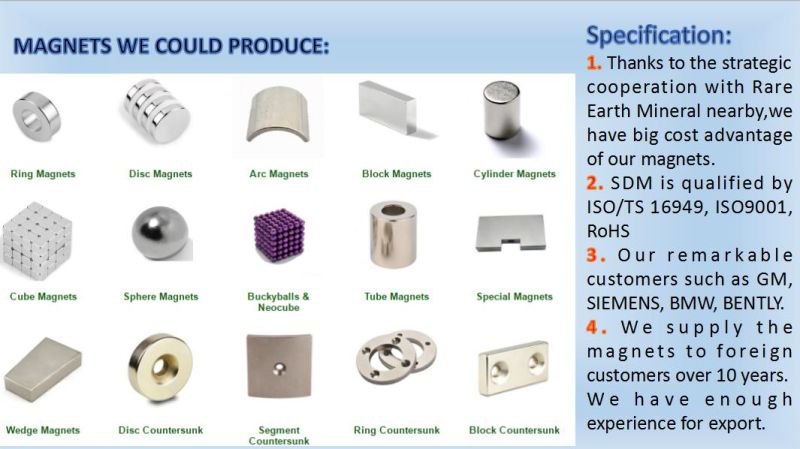 N52 Neodymium Magnet with RoHS