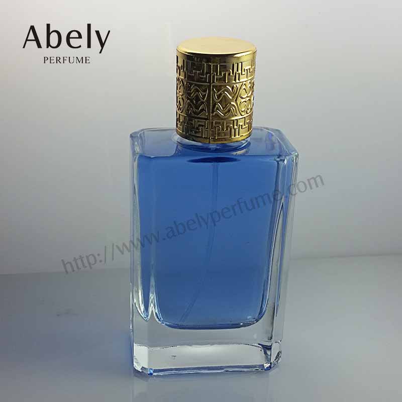 100ml Blue Sea Zamac Cap Glass Perfume Bottle