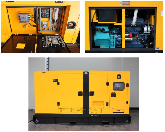 132kVA Standby Sdec Powered Diesel Generator with Soundproof Genset