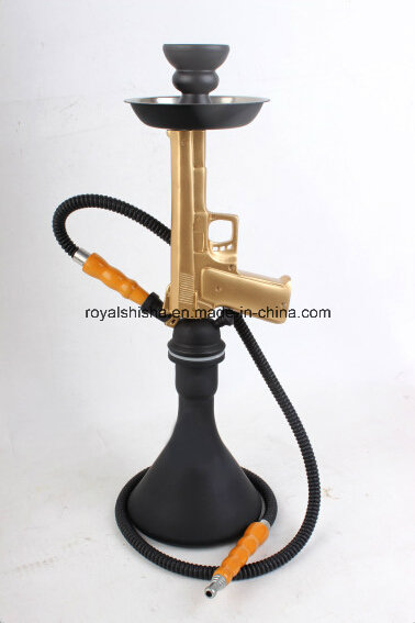 New Design Resin Stem Pistol Gun Shisha Hookah