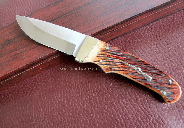 Ox Bone Handle Fixed Knife (SE-S090)