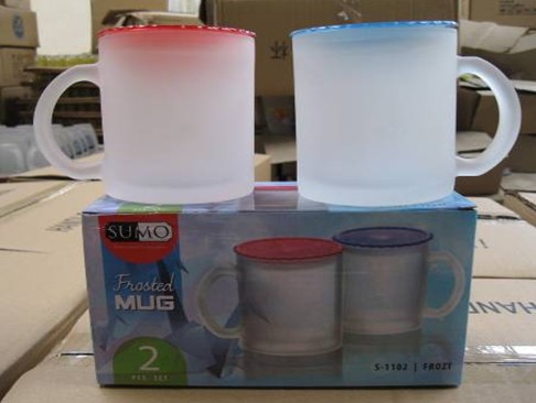 2015 High Quality Cheap Frosted Glass Cup for Tea Kb-Hn0731