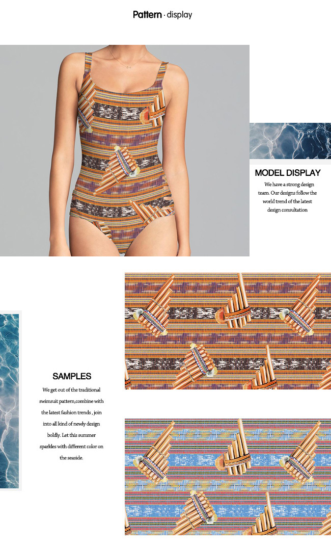 High-Stretch Digital Printed New Pattern Knit Fabric for Swimwear