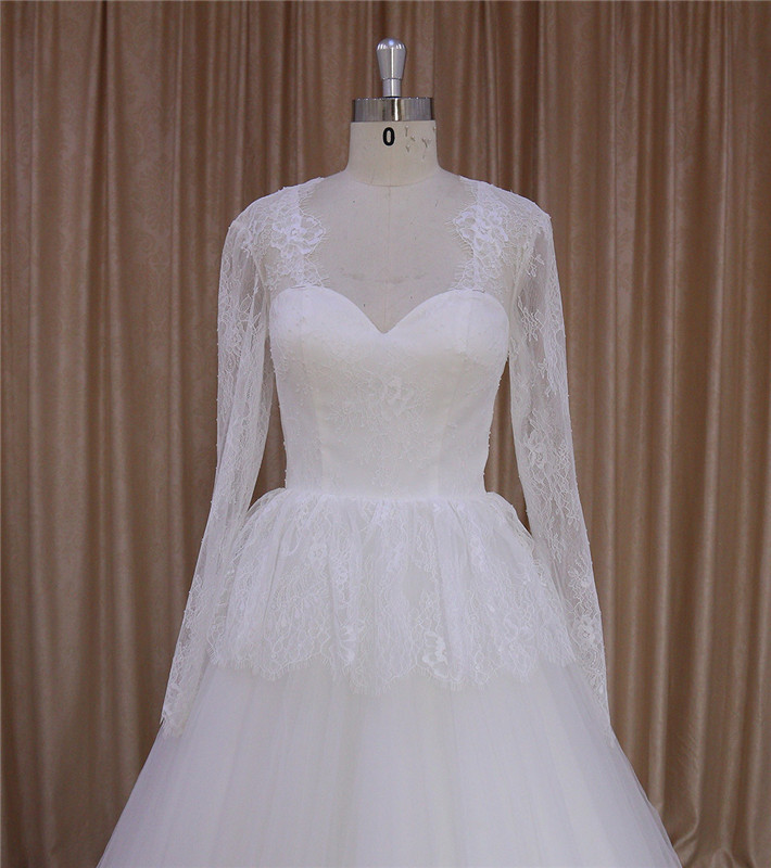 Long Sleeve Bolero Jacket Wedding Dress