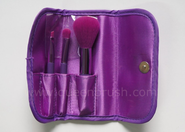 Beauty Cosmetics Nylon Hair Makeup Brush Set 3 Pieces