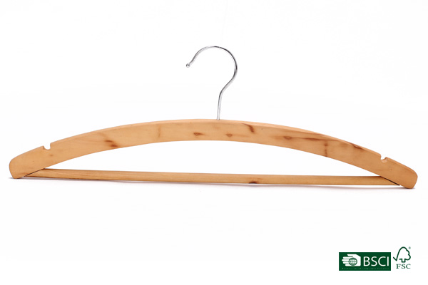 Light Curved Reusable Deluxe Laminated Shirts Hanger