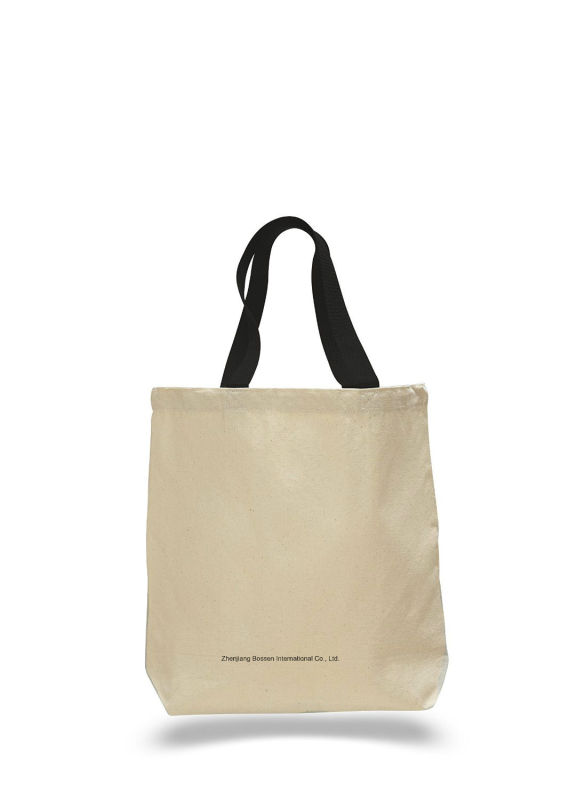 OEM Produce Customized Logo Printed Promotional Cotton Canvas Tote Craft Hand Bag