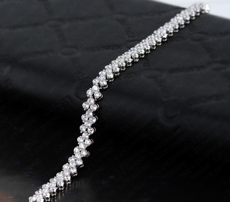 Cubic Zirconia Tennis Bracelet for Women (CBR0002-B)